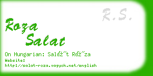 roza salat business card